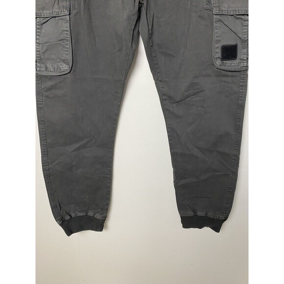 Ebossy Utility Pants Men Size 38 Gray Work Casual 90s 38x42 Pockets Carpenter - Picture 10 of 13